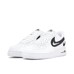 NIKE AIR FORCE 1 LOW '07 FM CUT OUT SWOOSH WHITE BLACK